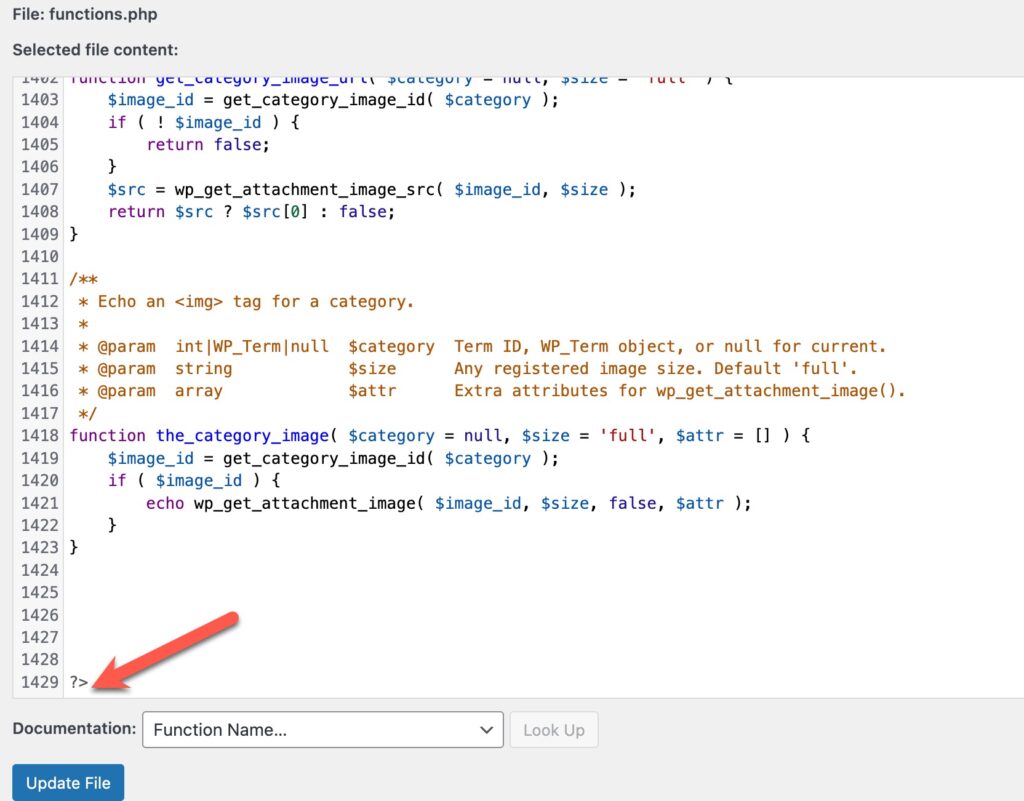 functions php