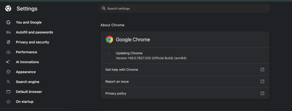 Update Your Web Browser