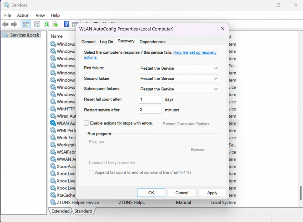 WLAN AutoConfig