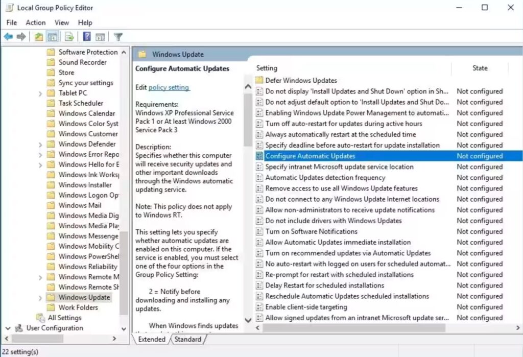 Configure Automatic Updates