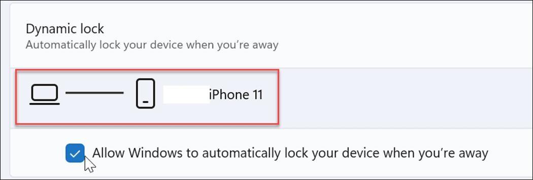 Dynamic Lock: Windows 11 hidden features