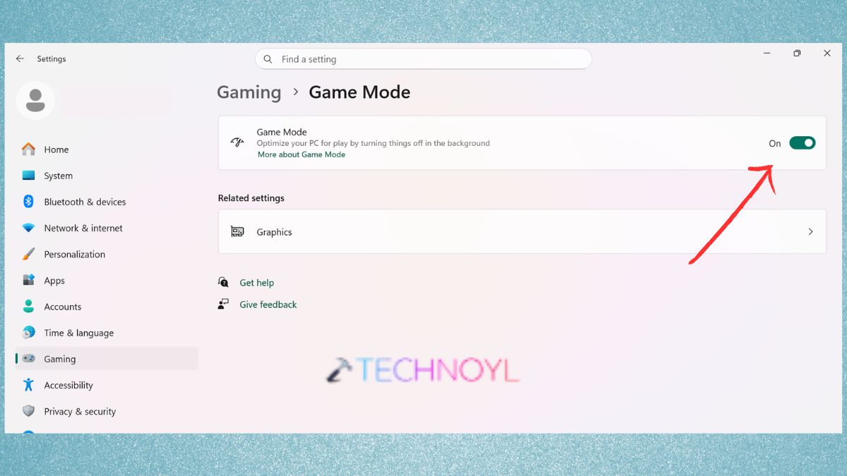 Enable Gaming Mode in Windows 11 Settings