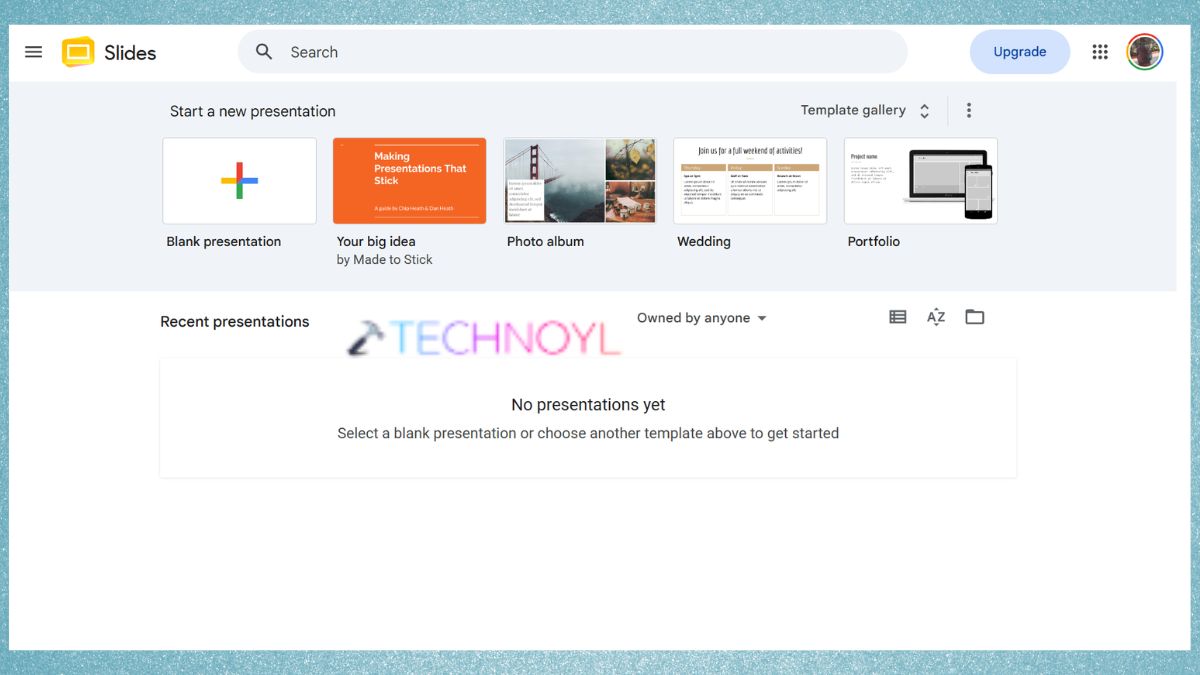 Open Google Slides
