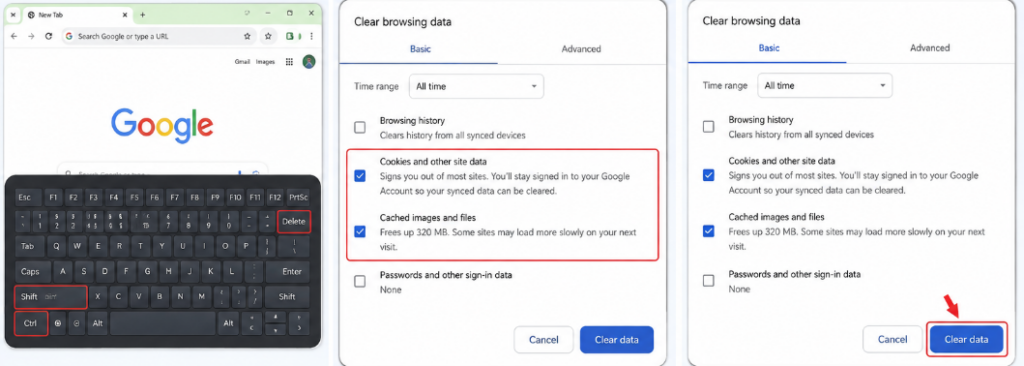 Clear Browser Cache and Cookies - To Fix, "You’ve Reached Our Limit Of Messages ChatGPT Error"