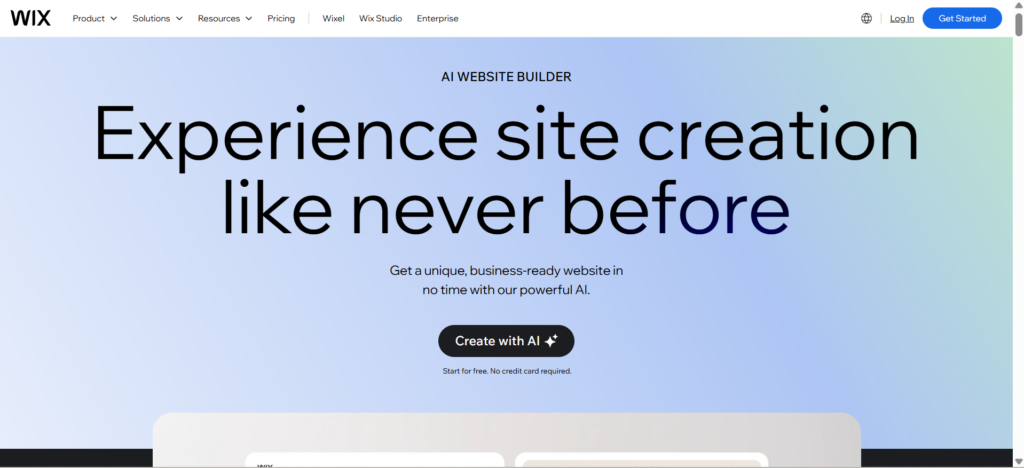 Wix ADI Best AI Tools to Build Websites