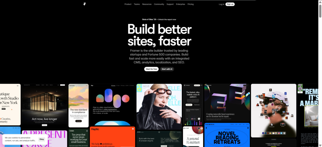 Framer AI Best AI Tools to Build Websites