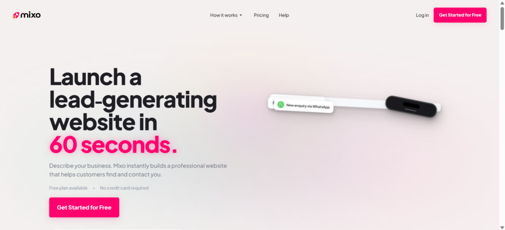 Mixo Best AI Tools To Build Websites