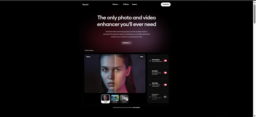Remini + ClipDrop Best Free AI Profile Picture Maker For Improving Real Selfies