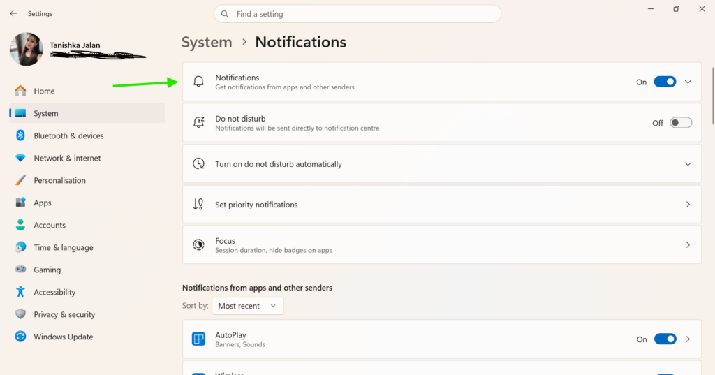 On Notifications