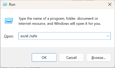 excel /safe