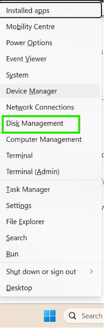 Disk Management Fix Can't Create USB Recovery Drive