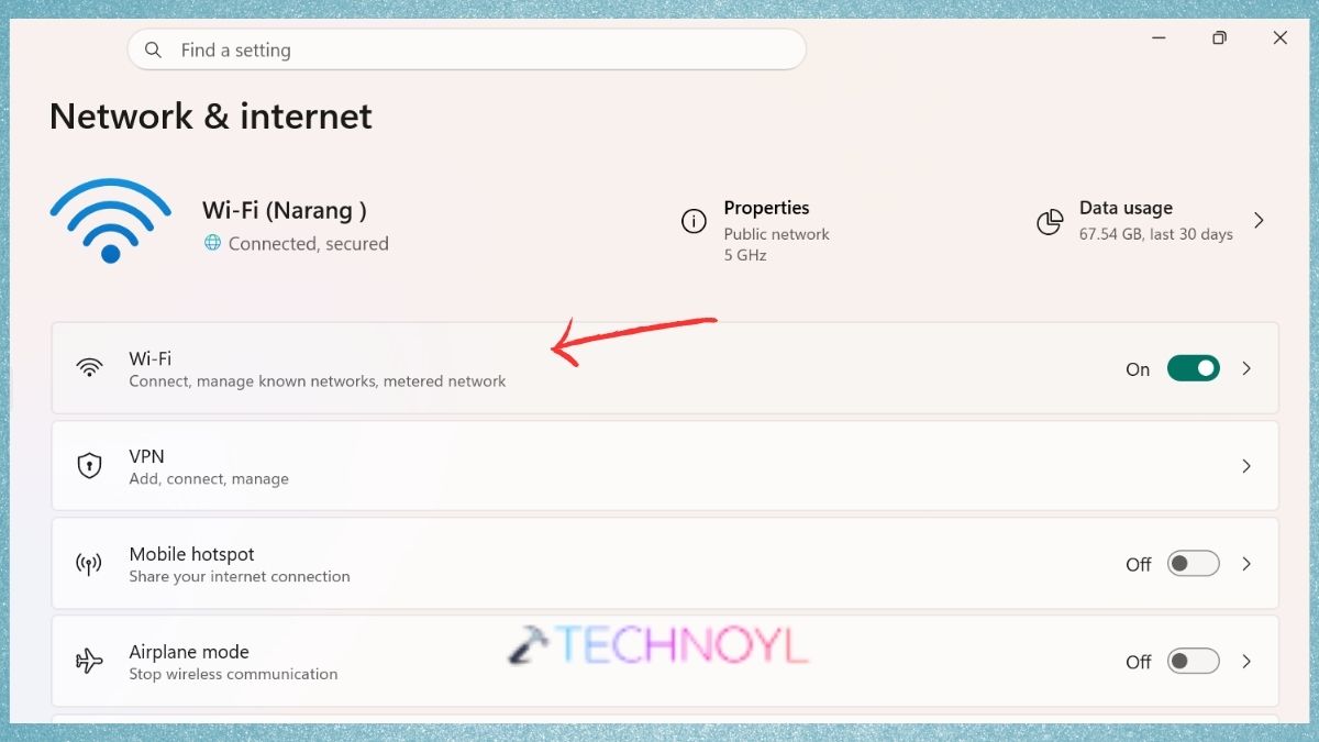 WiFi in Network & internet